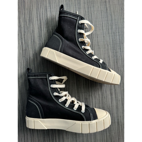 ZARA Canvas High-Top Trainers - Picture 9 of 13
